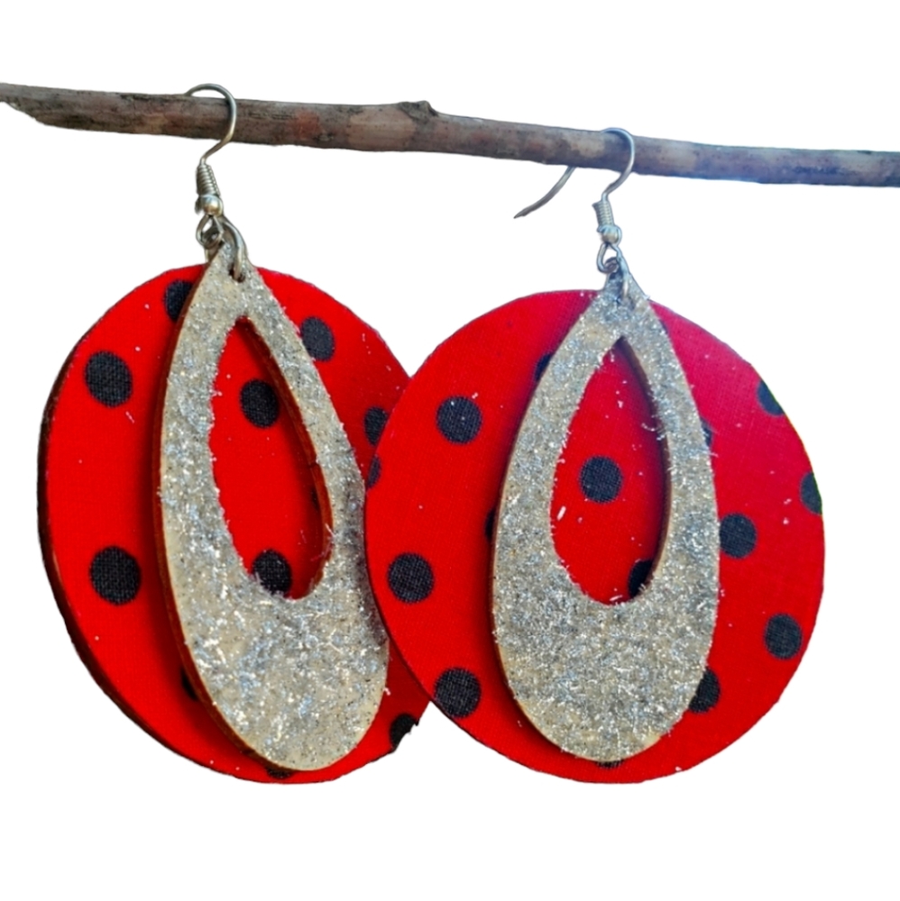 Polka Dot Dangle earrings